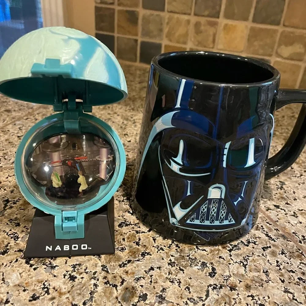 Darth Vader Father of the Year 3D Mug NABOO Rare Star Wars Earth Toy Works!